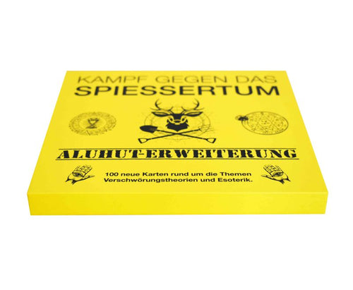 Kampf gegen das Spießertum Aluhut-Erweiterung: liegende Box, Seitenansicht.