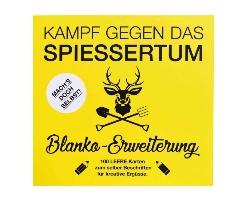 Kampf gegen das Spiessertum Blanko-Erweiterung Frontseite