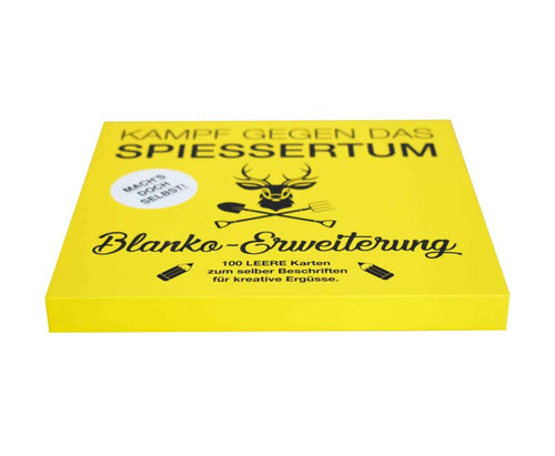 Kampf gegen das Spießertum Blanko-Erweiterung: liegende Box, Seitenansicht.