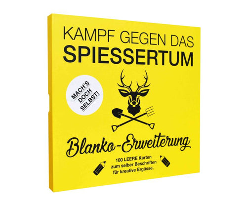Kampf gegen das Spießertum Blanko-Erweiterung, gelbe Box, Vorderseite.