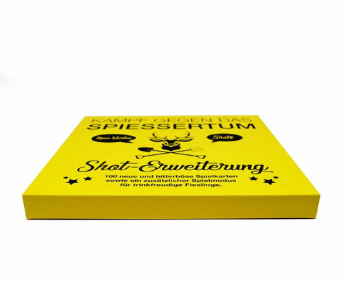 Kampf gegen das Spießertum Shot-Erweiterung: liegende Box, Seitenansicht.