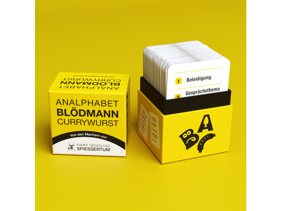 Analphabet Blödmann Currywurst – Die Buchstabenschlacht