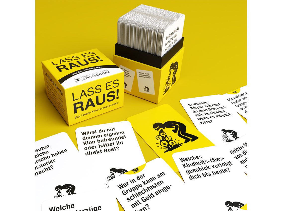 LASS ES RAUS! – Das brutale Kommunikationsspiel